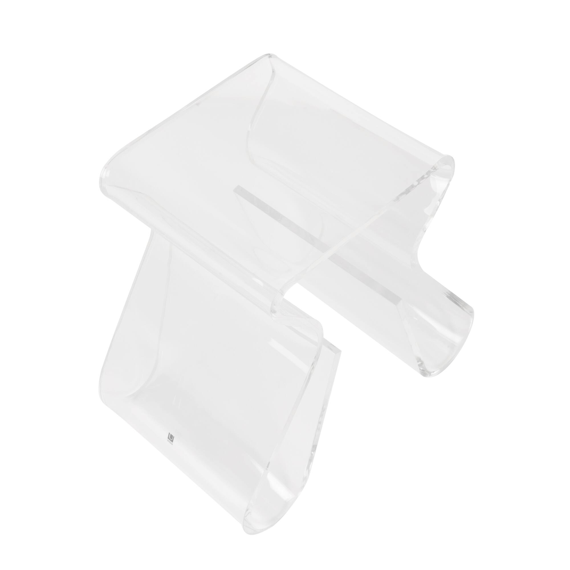 Umbra 17" x 17" Clear Magino Stool with Magazine Rack